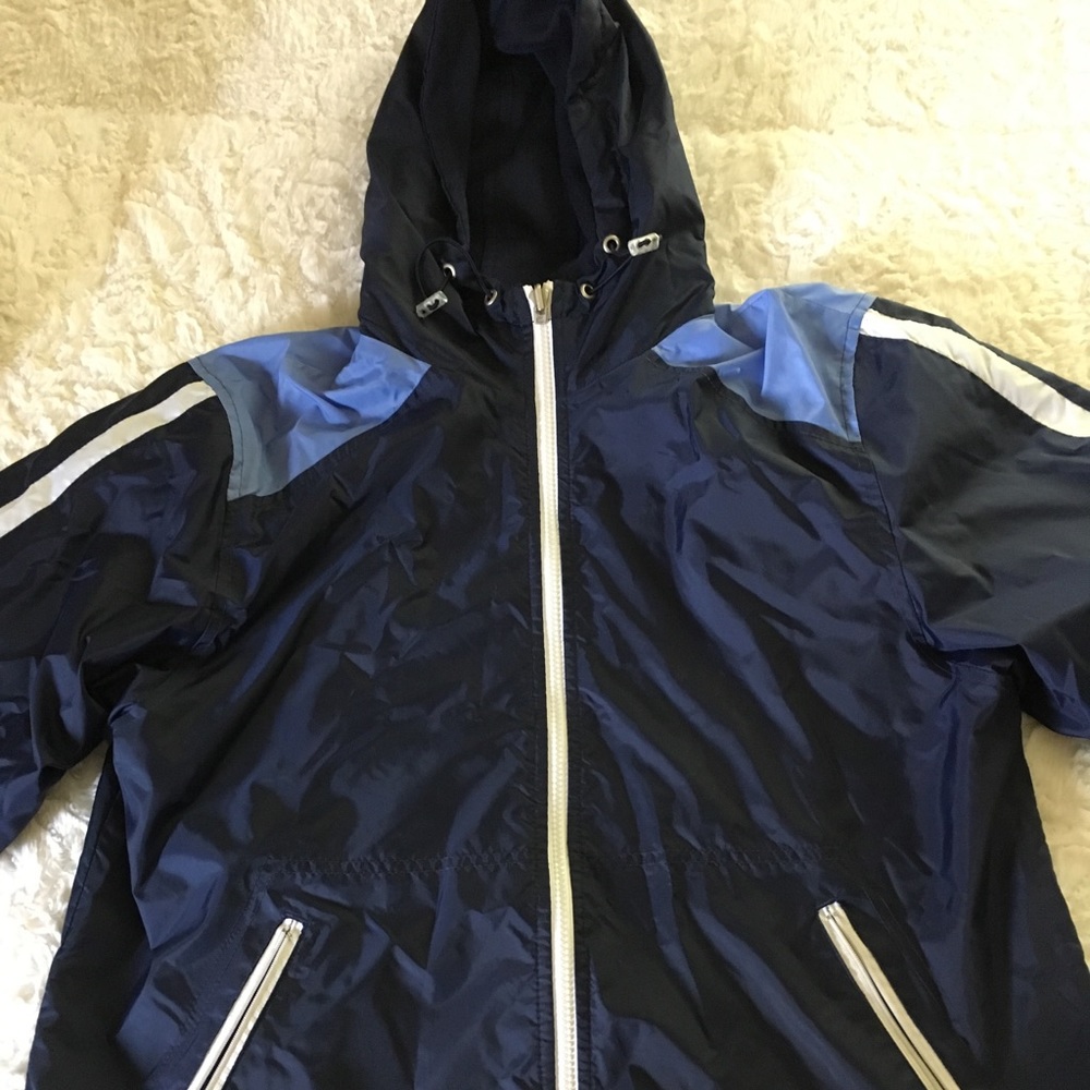 BOGO Navy blue and light blue windbreaker